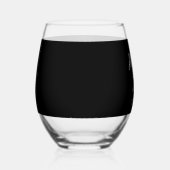 Trouwkoppels namen en datum klassiek wijnglas zonder voet (Rechts)