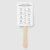 Trouwkrant Handventilatoren, Trouwprogramma Ventil Handwaaier (Achterkant)