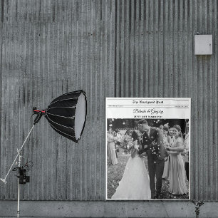 Trouwkrant Plezierige Foto Photobooth Achtergrond Wandkleed