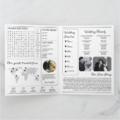 Trouwkrant Programma Klassiek Zwart & Wit (Binnen)