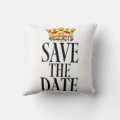 Trouwkroon 'Save the Date' Kussen (Achterkant)