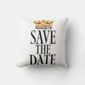 Trouwkroon 'Save the Date' Kussen (Voorkant)