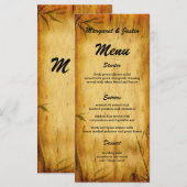 Trouwkunst in Japanse bamboe kalligrafie uit het v Menu (Voorkant / Achterkant)