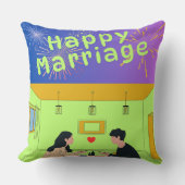 Trouwkussen met eigen naam, Persoonlijk kussen (Voorkant)