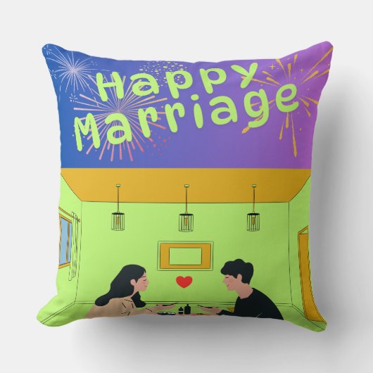 Trouwkussen met eigen naam, Persoonlijk kussen (Voorkant)