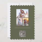 Trouwkustreiger Bewaar de datum QR-code Save The Date (Achterkant)
