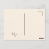 Trouwlaarzen bij de houtstapel waterverf briefkaart (Achterkant)