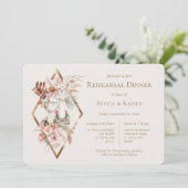 Trouwlama's repetitie diner kaart (Staand voorkant)