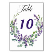 Trouwlavendel bloemen groen kaart (Achterkant)