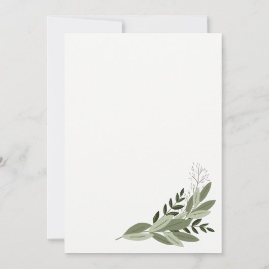 Trouwlente - Bruiloft uitnodigen Kaart (Achterkant)