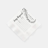 Trouwlied Aanvraag Cocktail servetten (Hoek)