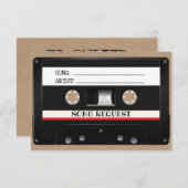 Trouwlied Verzoek Vintage Cassette Kraft RSVP (Voorkant / Achterkant)