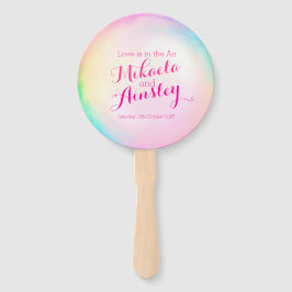 Trouwliefde is in de lucht bubbel kunst programma handwaaier