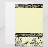 TROUWLIEFDEBOGELS zwart en wit Briefpapier (Voorkant / Achterkant)