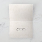 trouwliefdeslettertype met bladeren kaart (Binnen)