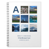 Trouwlijst Fotocollage Bruidsjournal voor koppels Notitieboek (Voorkant)