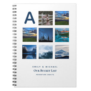 Trouwlijst Fotocollage Bruidsjournal voor koppels Notitieboek