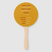 Trouwlijst Handwaaier (Achterkant)