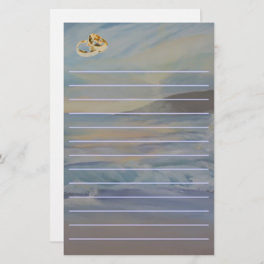 trouwlijstplanner briefpapier (Voorkant / Achterkant)