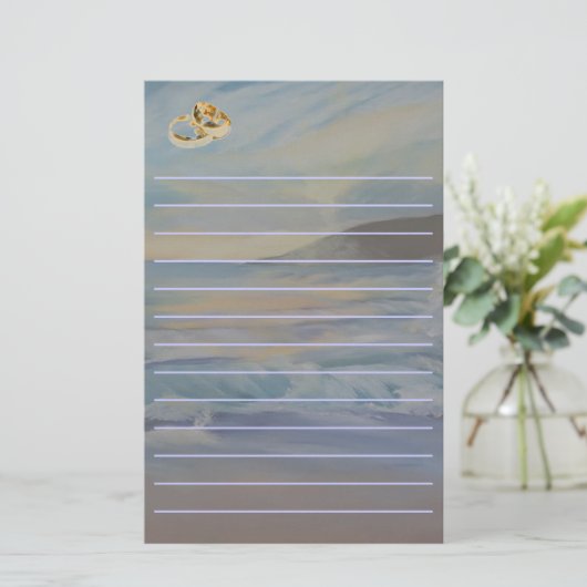 trouwlijstplanner briefpapier (Staand voorkant)