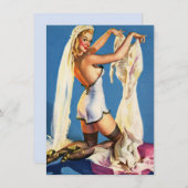 Trouwlingerie douche kaart (Voorkant / Achterkant)