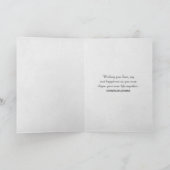 Trouwlint en gouden hart ringen kaart (Binnen)