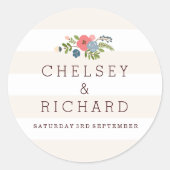 Trouwlint - roze Sticker (Voorkant)