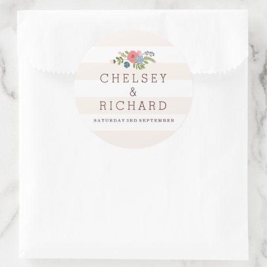 Trouwlint - roze Sticker (Tas)