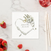 trouwlinthart met roos ivy bouquet servet (Insitu)