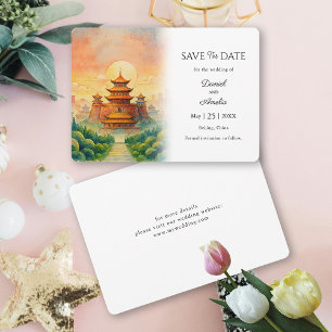 Trouwlocatie Huwelijk in Peking China Save The Date