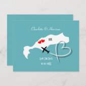 Trouwlocatie Kos Save The Date (Voorkant / Achterkant)