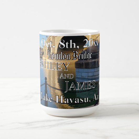 Trouwlocatie London Bridge Koffiemok (Center)