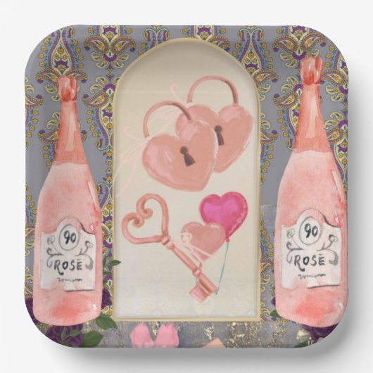 trouwlocatie papieren bordje (Voorkant)