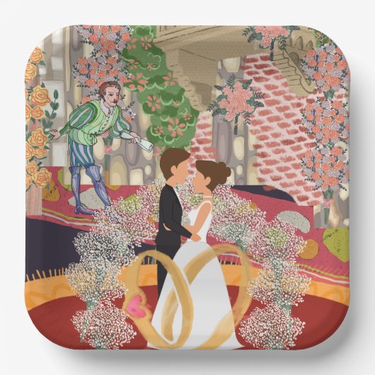 trouwlocatie papieren bordje (Voorkant)