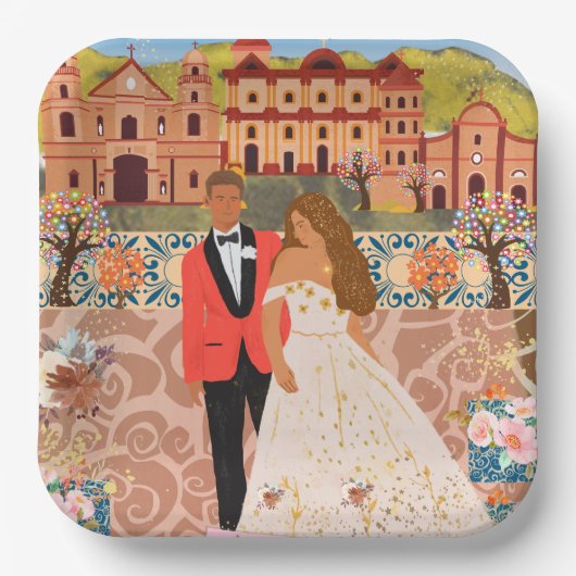 trouwlocatie papieren bordje (Voorkant)