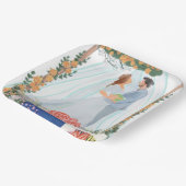 trouwlocatie  papieren bordje (Gebogen)