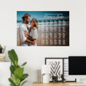 Trouwlocatie plattegrond foto elegante typografie poster (Thuiskantoor)