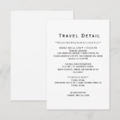 Trouwlocatie Reisdetails Kaart (Voorkant / Achterkant)