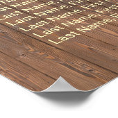 Trouwlocatie zitplaatsenkaart wijnvat 16 tafels poster