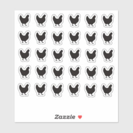 Trouwlocatiekaart Eten Maaltijd Menu Keuze Sticker