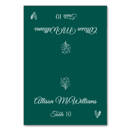 Trouwlocatiekaart-Wilde Bloemen-Pluimvee-Tafel Kaart