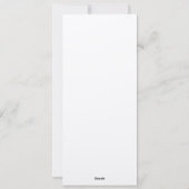 Trouwlogo Eenvoudig Kleurblok Paars Diner Menu (Achterkant)