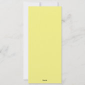 Trouwlogo Grijs Geel Eenvoudig Diner Menu (Achterkant)