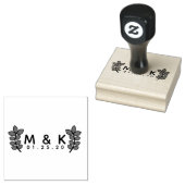 Trouwlogo tak zelfinkend rubberstempel (Gestempeld)