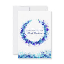 Trouwmaaltijd keuze blauwe spetteren enclosure kaa