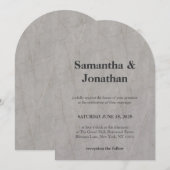 Trouwmarmer gestructureerd hout kaart (Voorkant / Achterkant)