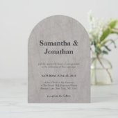 Trouwmarmer gestructureerd hout kaart (Staand voorkant)