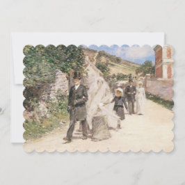 Trouwmars door Robinson, Vintage Impressionisme Kaart