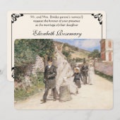 Trouwmars door Robinson, Vintage Impressionisme Kaart (Voorkant / Achterkant)