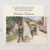 Trouwmars van Robinson, Vintage Impressionisme Kaart (Voorkant / Achterkant)
